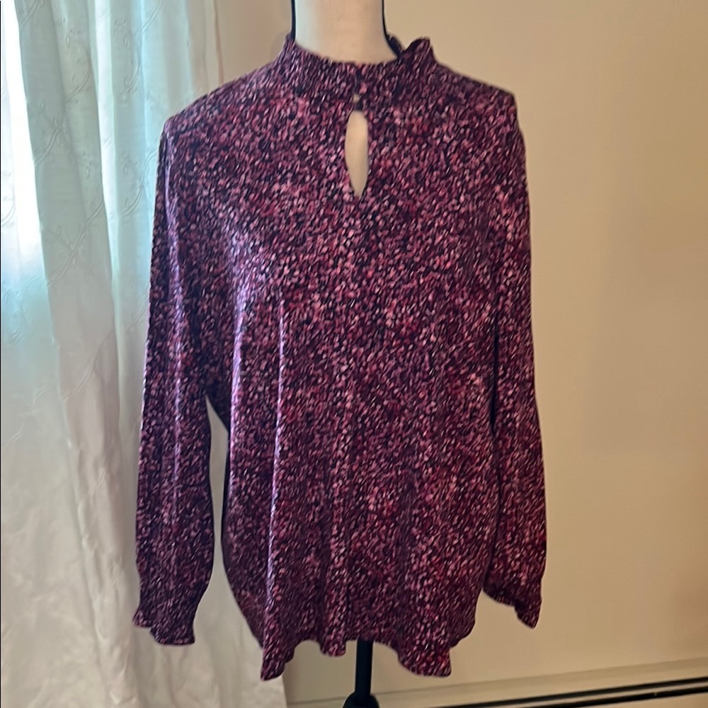 Women's Purple Patterned Top